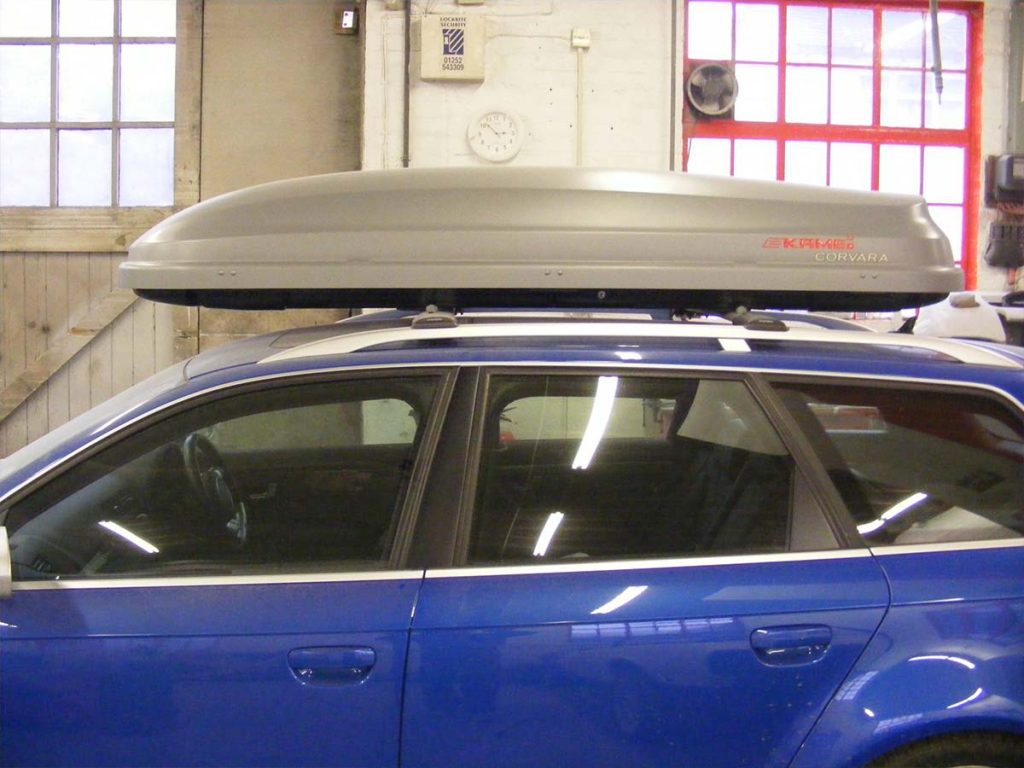  Audi RS4 Avant Part respray and colour matching of roof box